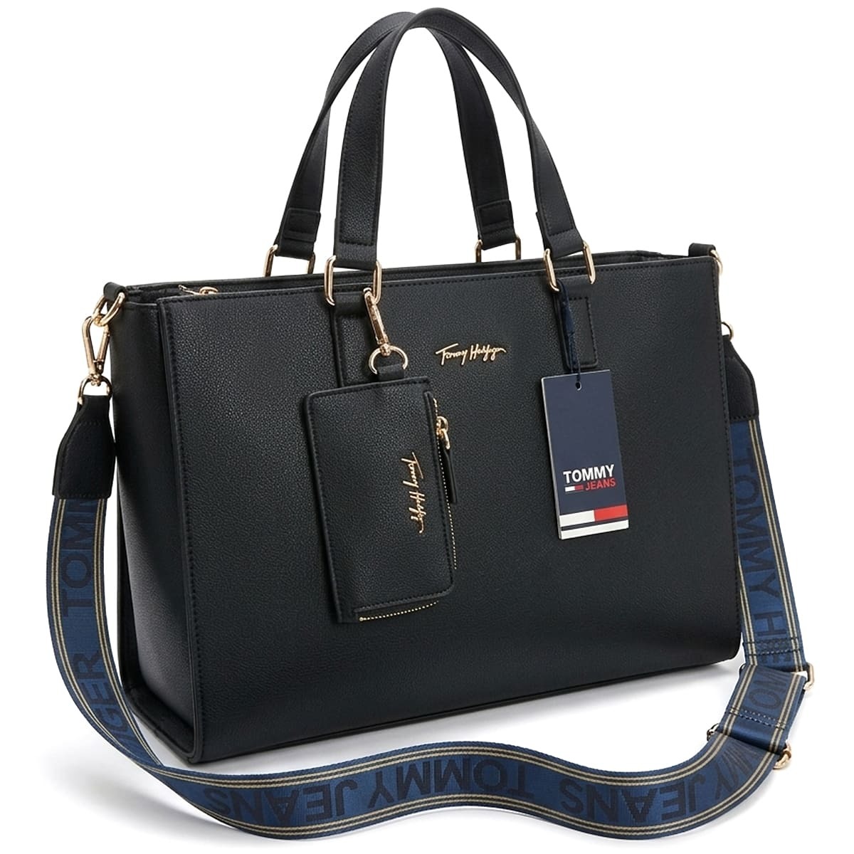 image (1) Tommy Hilfiger Shoulder Handbag For Women Black - الصورة 1